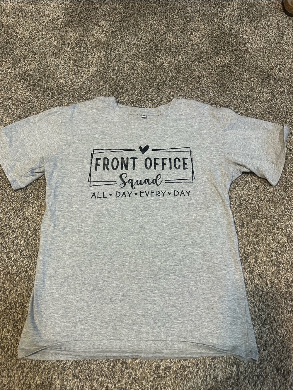 Source Unknown Gray 'Front Office Squad' Short Sleeve Tee